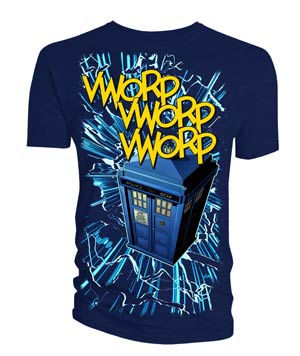 Doctor Who TARDIS Vworp Vworp Vworp Blue T-Shirt Large
