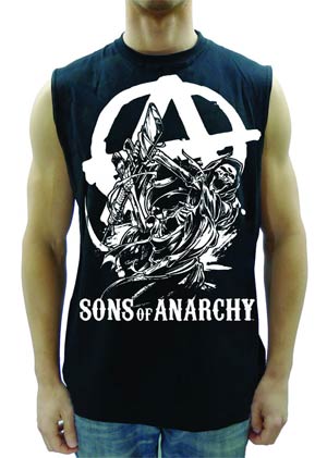 Sons Of Anarchy Swinging Reaper Sleeveless Shirt Medium