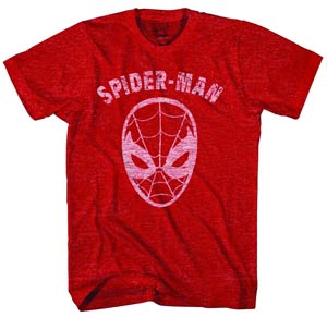 Spider-Man Inverse Icon Previews Exclusive Red Heather T-Shirt Large