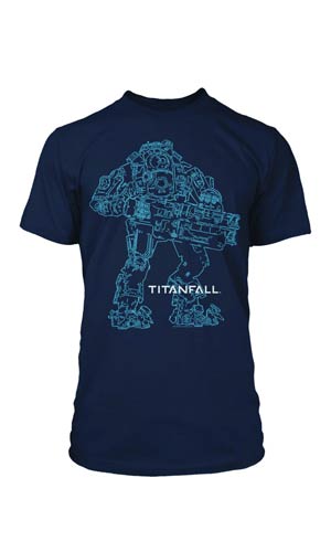 Titanfall Atlas Outline T-Shirt Large