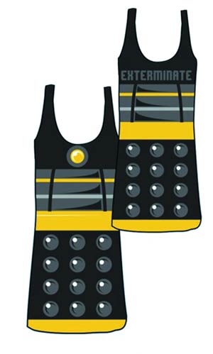 Doctor Who Black Dalek Tank T-Shirt Large