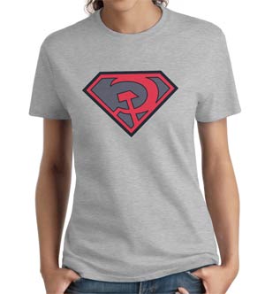 Superman Red Son Symbol Women T-Shirt Large BEST_SELLERS