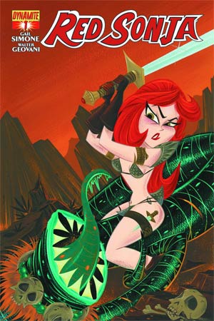 Red Sonja Vol 5 #1 Cover P Signed By Stephanie Buscema
