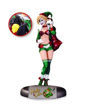 DC Comics Bombshells Harley Quinn Statue Holiday Edition