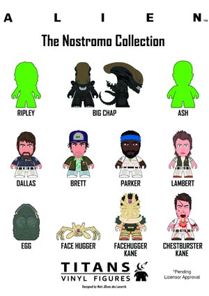 Alien Titans Mini Figure Blind Mystery Box 20-Piece Display