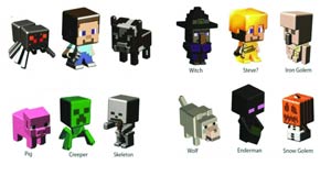 Minecraft Mini Figure 3-Pack Assortment Case