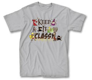 Munchkin Keep It Classy Silver T-Shirt Large