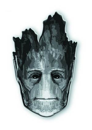 Marvels Guardians Of The Galaxy Groot Head Pewter Lapel Pin