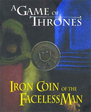 Game Of Thrones Iron Coin Of The Faceless Man Without Necklace