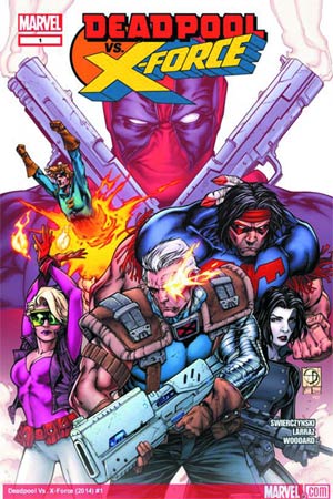 Deadpool vs X-Force #1-4 DF Master Set Signed By Duane Swierczynski