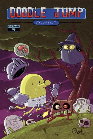 Bedrock City Comic Company. Doodle Jump #3 Video Game Homage Cover