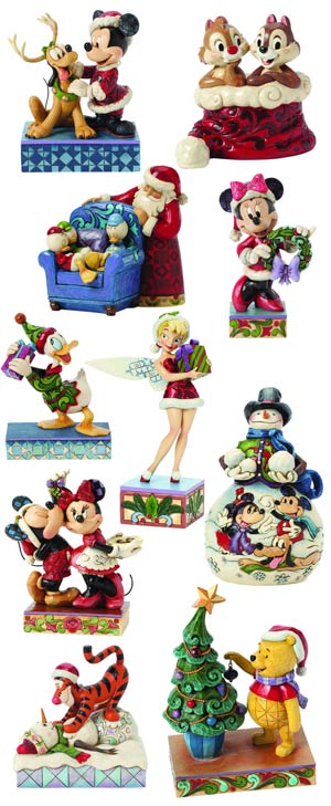 Disney Traditions 2014 Christmas Figurine Assortment Case