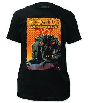 Godzilla Stare Down Previews Exclusive Light Black T-Shirt Large