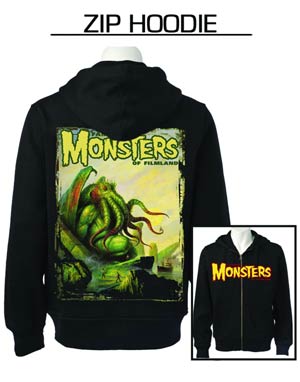 Famous Monsters Cthulhu Black Hoodie Large