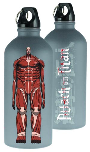 Attack On Titan Colossal Titan Rubber Finish Water Bottle