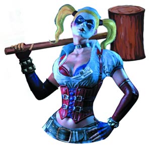 Batman Arkham Asylum Harley Quinn Previews Exclusive Bust Bank