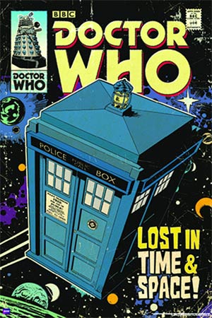 Doctor Who Rolled Poster - TARDIS Comic Art Slim Print