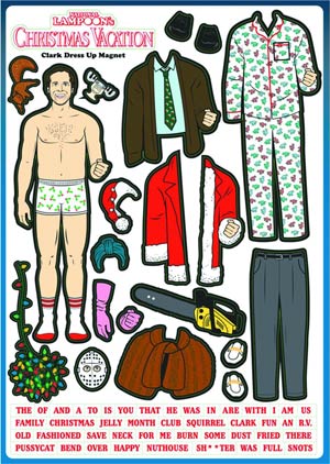 Christmas Vacation Clark Griswold Dress Up Magnet