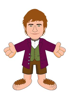 Hobbit 10-Inch Plush - Bilbo Baggins