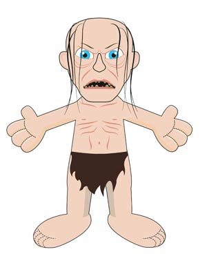 Hobbit 10-Inch Plush - Smeagol