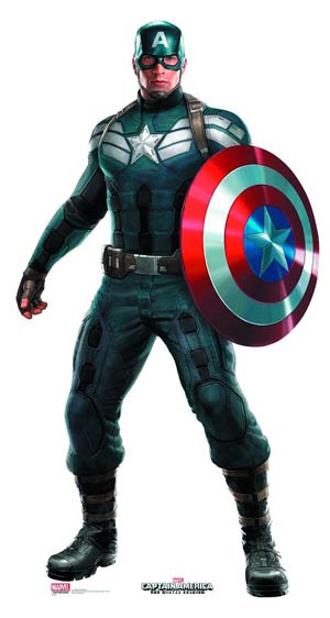 Captain America The Winter Soldier Life-Size Stand-Up - Captain America