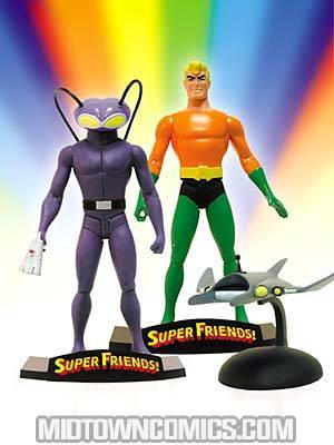 Super Friends Aquaman And Black Manta Dlx Action Figure Set