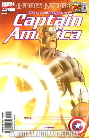 Captain America Vol 3 #1 Cover B Sunburst Variant