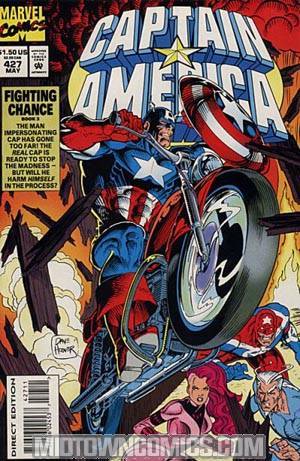 Captain America Vol 1 #427 Cover A With Cards