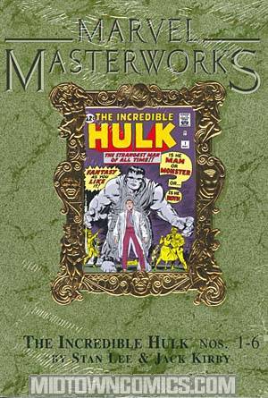 Marvel Masterworks Incredible Hulk Vol 1 HC Variant Dustjacket