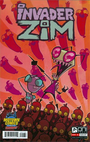 Invader Zim #1 Cover B Midtown Comics Exclusive Aaron Alexovich Rebel Base Variant Cover Recommended Back Issues