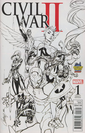 Civil War II #1 Cover C Midtown Exclusive J Scott Campbell Sketch Variant Cover Recommended Back Issues