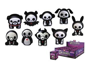 Skelanimals Glow-In-The-Dark Figurine Blind Mystery Box Display