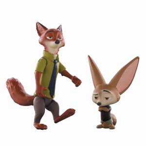 Zootopia Action Figure Character Pack - Nick Wilde & Finnick