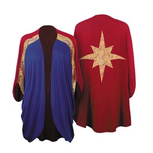 Captain Marvel Dolman Shrug Large/X-Large