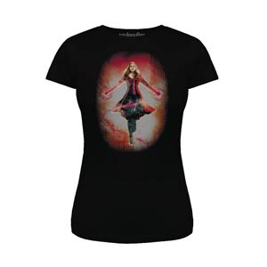 Avengers Scarlet Witch Floating Scarlet Womens Black T-Shirt Large