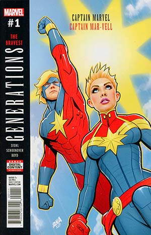 Generations Captain Marvel & Captain Mar-Vell #1 Cover A 1st Ptg Regular David Nakayama Cover Recommended Back Issues