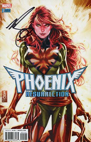 Phoenix Resurrection Return Of (Adult) Jean Grey #1 Cover M DF Signed By Mark Brooks