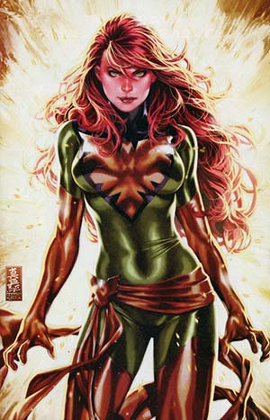 Phoenix Resurrection Return Of (Adult) Jean Grey #1 Cover O DF Comic Sketch Art Exclusive Mark Brooks Green Costume Virgin Variant Cover