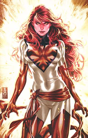 Phoenix Resurrection Return Of (Adult) Jean Grey #1 Cover P DF Comic Sketch Art Exclusive Mark Brooks Red Costume Virgin Variant Cover