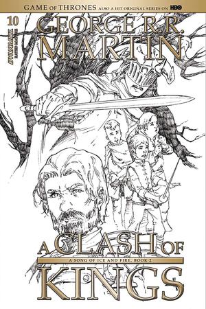 Game Of Thrones Clash Of Kings #10 Cover D Incentive Mel Rubi Black & White Cover RECOMMENDED_FOR_YOU