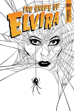Elvira Mistress of the Dark #1 DYNAMITE 1:30 Kyle Strahm B&W Cover I Variant 