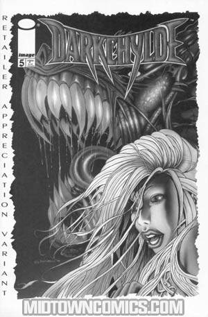 Darkchylde #5 Cover B Variant Retailer Appreciation Black & White Cover