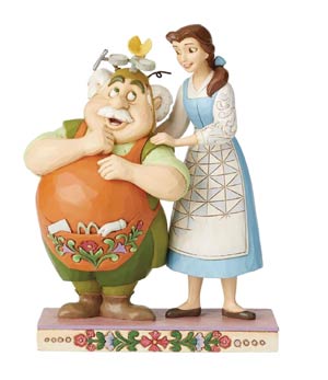 Disney Traditions Belle And Maurice Figurine