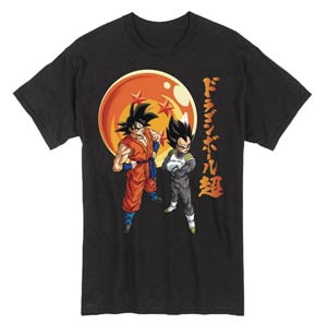 Dragon Ball Z Goku And Vegeta Black T-Shirt Large