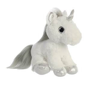 Aurora Silver Unicorn 12-Inch Plush