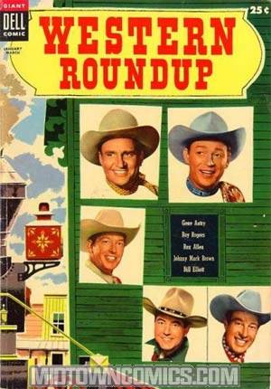 Dell Giant Comics Western Roundup #9
