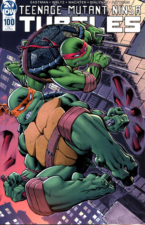 Teenage Mutant Ninja Turtles Vol 5 #100  Midtown Exclusive Cover A Ed McGuinness Wraparound Variant Cover Featured Midtown Exclusives