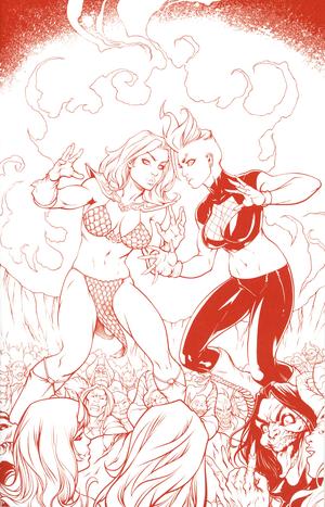 Red Sonja Age Of Chaos #1 Cover M Incentive Ale Garza Black & White Tint Cover RECOMMENDED_FOR_YOU