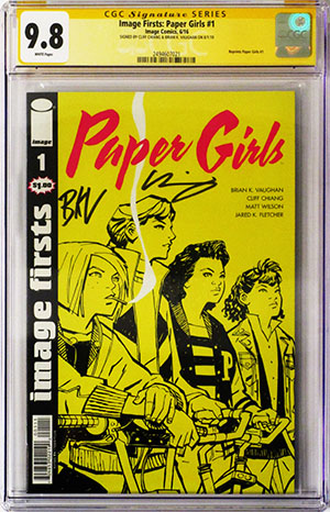 Image Firsts Paper Girls #1 Cover B Signed By Brian K Vaughan & Cliff Chiang CGC 9.8 RECOMMENDED_FOR_YOU