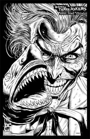 Batman Three Jokers #1 Cover H 2nd Ptg Incentive Joker Shark Black & White Cover RECOMMENDED_FOR_YOU